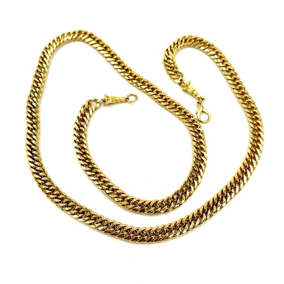 SMB Sandra Miller Burrows Pin Pendant Necklace Gold Tone Black Rhinestones - Picture 10 of 13